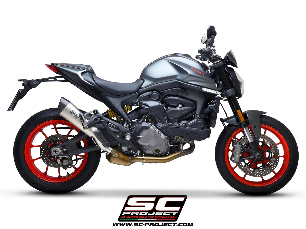 Ducati_Monster-937_my2021_Conic_Titanio_SlipOn-E5_Lato